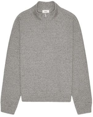 NN07 David Half-Zip Sweatshirt - Grey