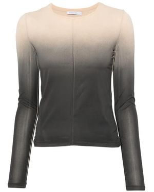 Patrizia Pepe Degradé-Effect T-Shirt - Grey