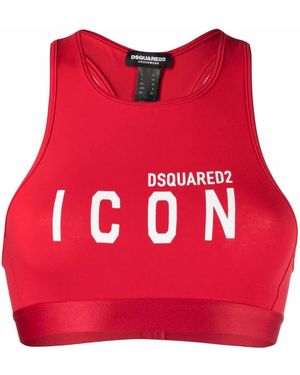 DSquared² Bh Mit Logo - Rot