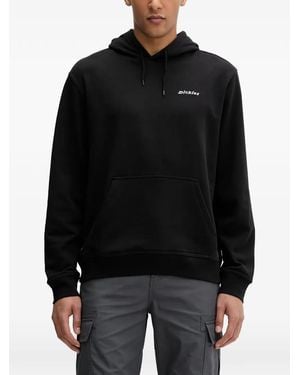 Dickies Loretto Logo-Print Drawstring Hoodie - Black