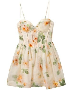 Zimmermann Corsagekleid Mit Blumenmotiv - Natur