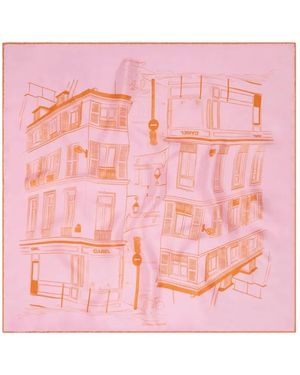 CAREL PARIS Marais Seidenschal - Pink