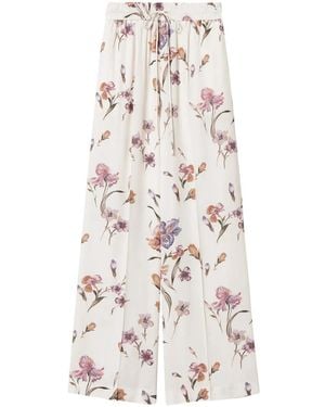 Twinset Crêpe De Chine Trousers - White