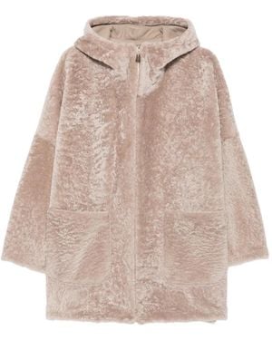 Manzoni 24 Hooded Coat - Natural