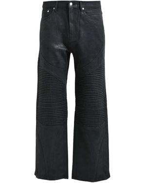 BREATH Coated Biker Jeans - Blue