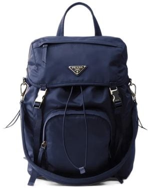 Prada Re-Nylon Backpack - Blue