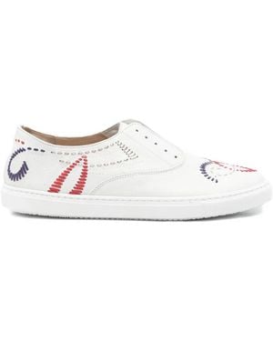 Fratelli Rossetti Embroidery Slip-On Sneakers - White
