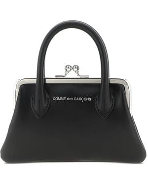 Comme des Garçons Clasp-Fastening Leather Wallet - Black
