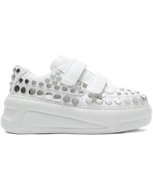 Acne Studios Touch-Strap Platform Trainers - White