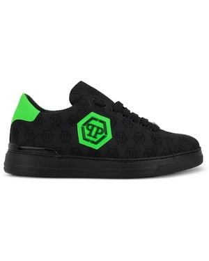 Philipp Plein Monogram-Jacquard Trainers - Green