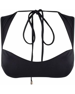 LaRevêche Maria Open-Back Bikini Top - Black