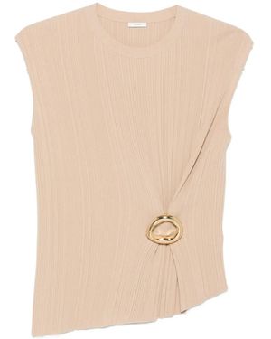 JOSEPH Geplooide Top Met Ringdetail - Wit