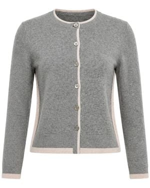 CUDDLEUP Cardigan Girocollo - Grigio