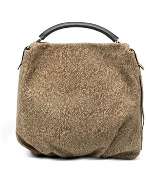Borbonese Medium Bice Detachable-Handle Tote Bag - Natural