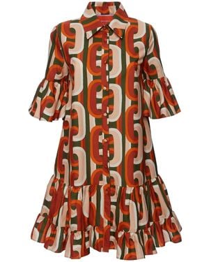 La DoubleJ Choux Cotton Mini Dress - Red