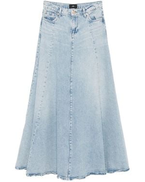7 For All Mankind デニムマキシスカート - ブルー