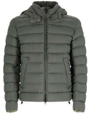 Colmar Quilted Hooded Jacket - Gray
