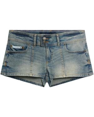 Juicy Couture Logo-Embroidered Shorts - Blue