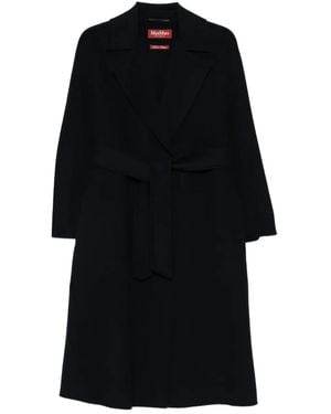 Max Mara Mstcles Belted Coat - Black