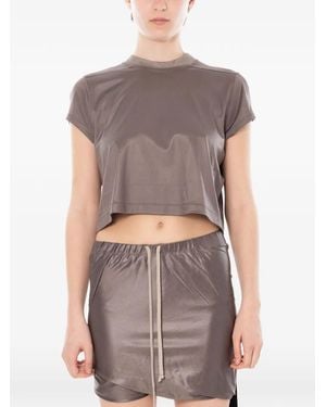 Rick Owens Camiseta Temple Level T De Manga Corta - Gris