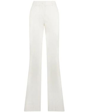 Alberta Ferretti High-Waisted Flared Pants - White