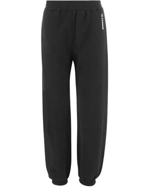 Jil Sander Logo-Print Track Pants - Black