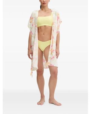Rip Curl Kaftan Mit Blumenprint - Weiß