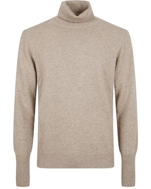 Ballantyne Turtleneck Jumper - Grey
