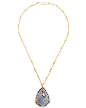 Aurelie Bidermann Collier Françoise À Détail De Feuille - White