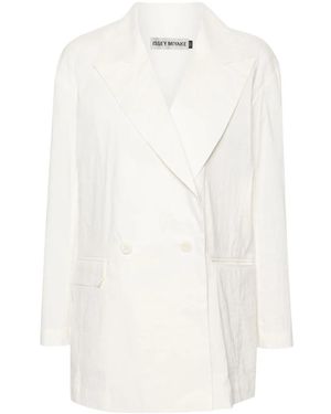Issey Miyake Double-Breasted Jacket - White