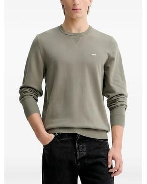 Levi's Round-Neck Long-Sleeve Sweater - Gray