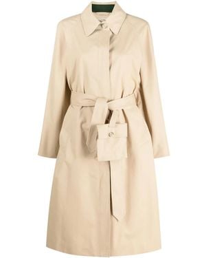 Woolrich X Daniëlle Cathari Flap-Pouch Belted Trench Coat - Natural