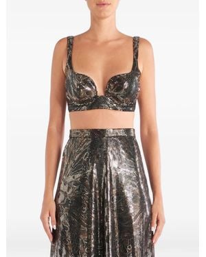 Etro Haut Brodé De Sequins - Black