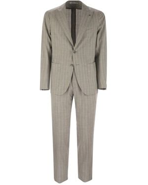 Tagliatore ストライプ スーツ - グレー