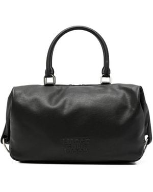 Marge Sherwood Logo-Embossed Leather Tote Bag - Black