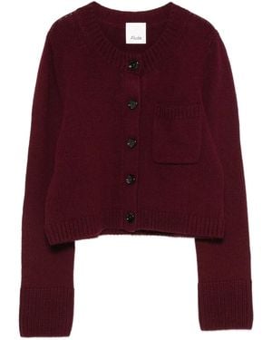 Allude Buttoned Pocket Cardigan - レッド