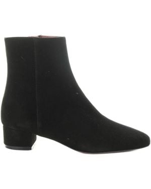 Roberto Festa Suede Zipped Ankle Boots - Black