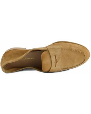 Santoni Vibe Loafers - Natural