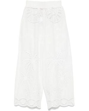 FARM Rio Pantalon En Coton - Blanc