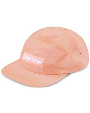 Supreme Logo-Patch Baseball Cap - Pink