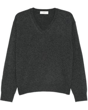 DUNST Trui Met V-Hals - Zwart