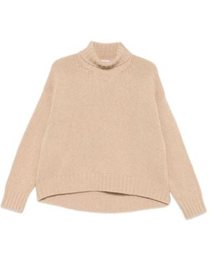Bruno Manetti Ribbed-Trim Jumper - Natural