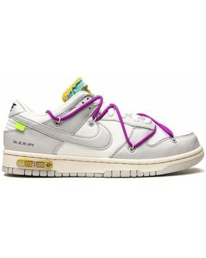 NIKE X OFF-WHITE Dunk Low "Lot 21" Trainers - Pink