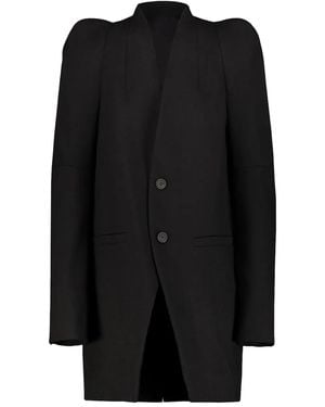 Rick Owens Chaqueta con hombros abombados - Negro