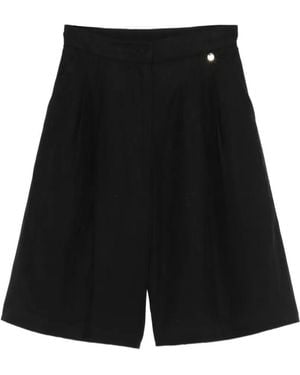 Liu Jo Short À Détail De Logo - Black