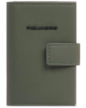 Piquadro Pop-Up Water-Resistant Card Holder - Green