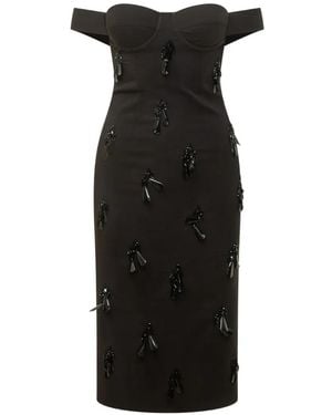 Des Phemmes Schulterfreies Kleid - Schwarz