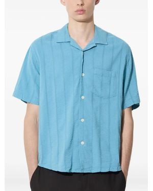 Corridor NYC Textured Short-Sleeve Shirt - Blue