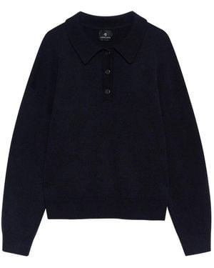 Anine Bing Lee Polo Sweater - Blue