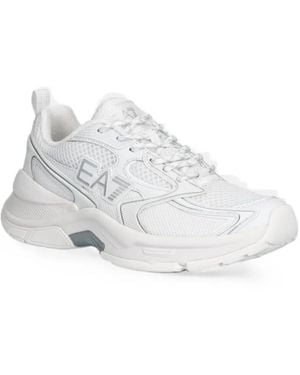 EA7 Predator Logo-Detail Sneakers - Blanc